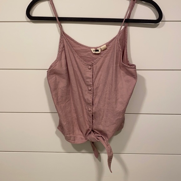 Roxy Become the One Strappy Buttoned Crop Top - Picture 3 of 11